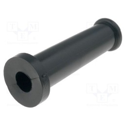 10 pcs x HELLERMANNTYTON - 632-01020 - Strain relief, Ømount.hole: 9mm, Øhole: 5.3mm, PVC, black, L: 35mm