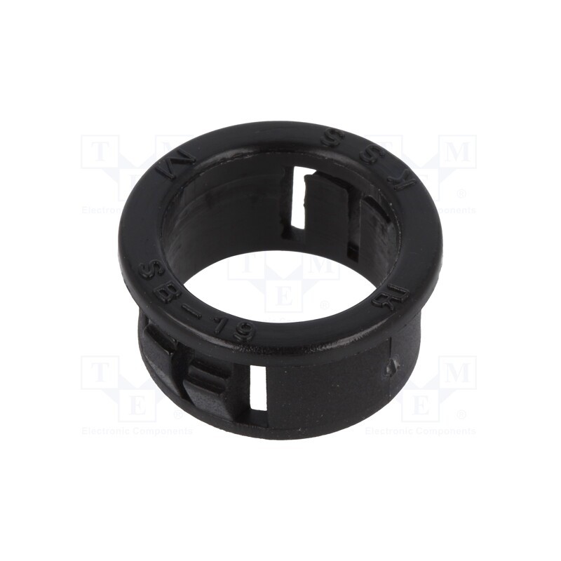 10 pcs x KSS WIRING - SB-19M - Grommet, Ømount.hole: 19.1mm, Øhole: 15.8mm, black