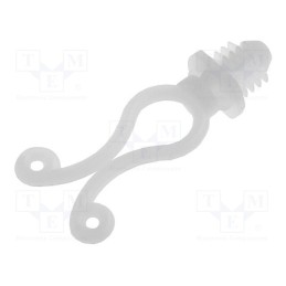 10 pcs x FIX&FASTEN - FIX-WTL-764 - Cable clips, ØBundle : 7.6÷10.2mm, polyamide, natural