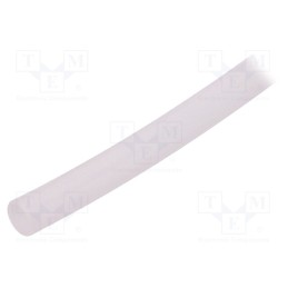 10 m x FAVIER - GES-4X5-TR-10 - Insulating tube, silicone, transparent, -50÷200°C, Øint: 4mm