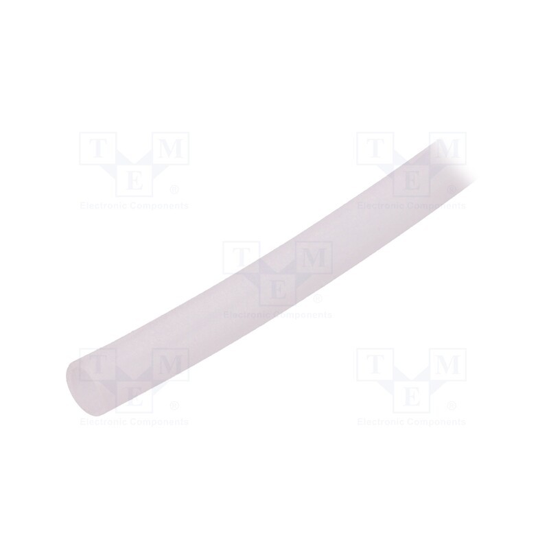 10 m x FAVIER - GES-4X5-TR-10 - Insulating tube, silicone, transparent, -50÷200°C, Øint: 4mm