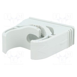 10 pcs x OBO BETTERMANN - M-QUICK 25-28LGR - Holder, 25÷28.5mm, polyamide, light grey