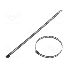 10 pcs x RAYCHEM RPG - LC76-225 - Cable tie, L: 225mm, W: 7mm, acid resistant steel AISI 316, 445N