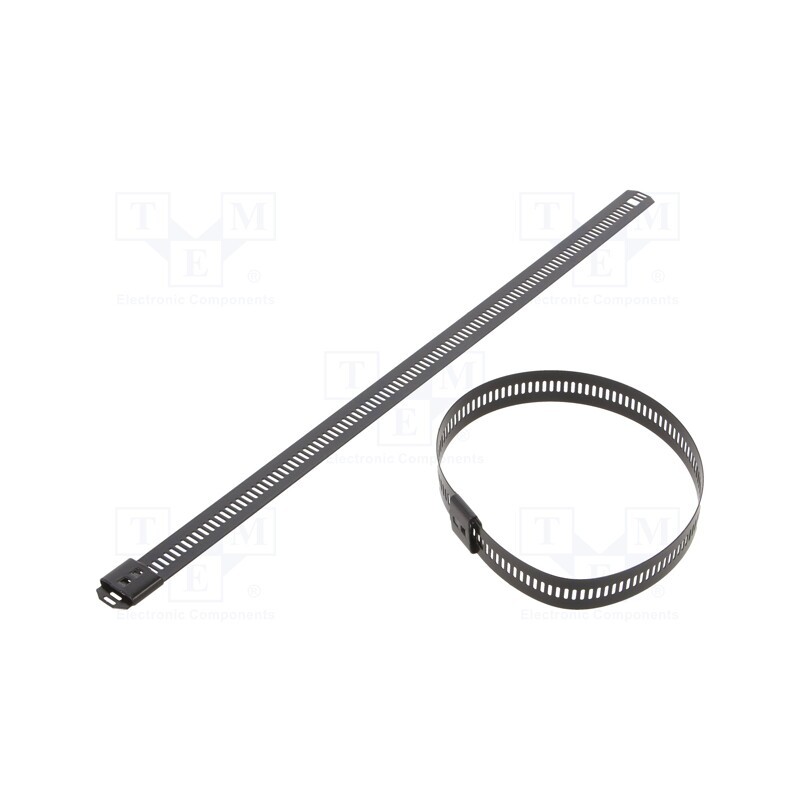 10 pcs x RAYCHEM RPG - LC126-250 - Cable tie, L: 250mm, W: 12mm, acid resistant steel AISI 316, 1112N