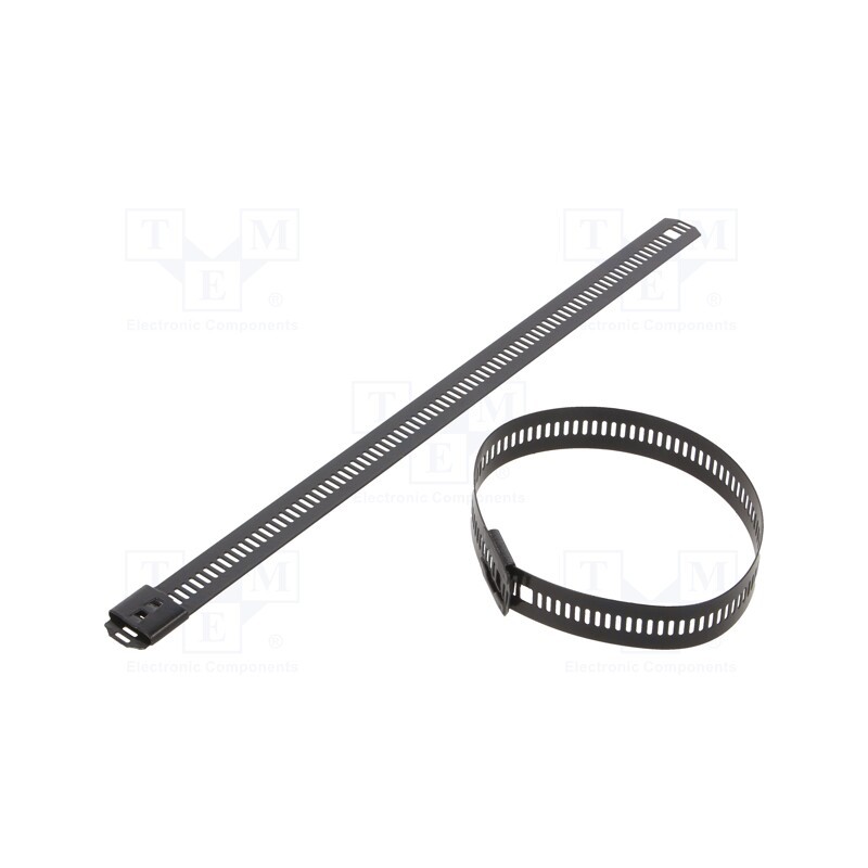 10 pcs x RAYCHEM RPG - LC126-200 - Cable tie, L: 200mm, W: 12mm, acid resistant steel AISI 316, 1112N
