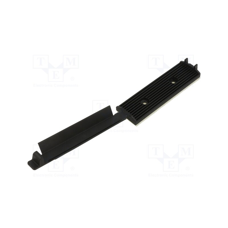 10 pcs x HELLERMANNTYTON - 151-15800 - Self-adhesive cable holder, polyamide, black