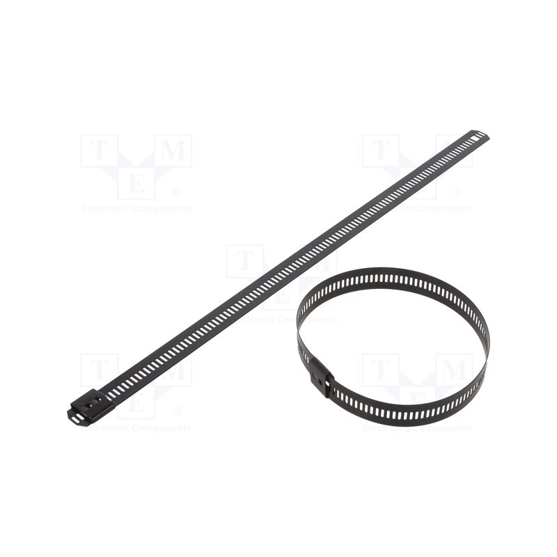 10 pcs x RAYCHEM RPG - LC124-250 - Cable tie, L: 250mm, W: 12mm, stainless steel AISI 304, 1112N