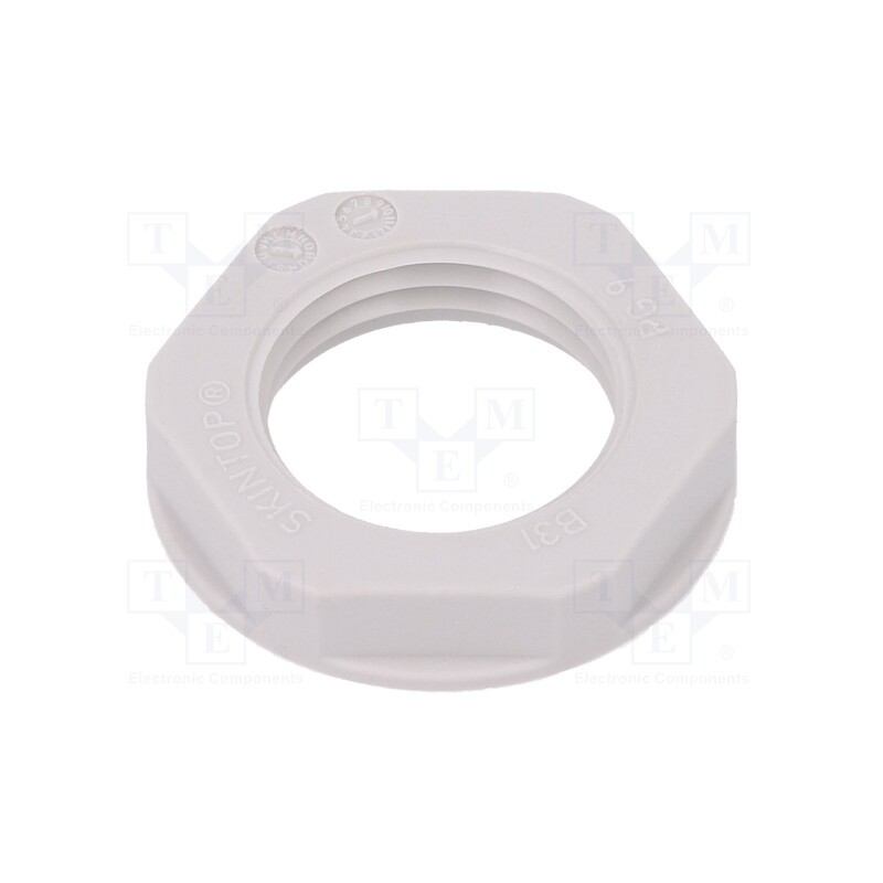 10 pcs x LAPP - 53019011 - Nut, PG9, polyamide, UL94V-2, 22mm, light grey, -20÷100°C