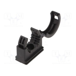 10 pcs x HELLERMANNTYTON - 166-50702 - Bracket, polyamide, HelaGuard, -50÷135°C, black, UL94V-2, Size: 25
