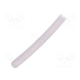 10 m x FAVIER - GES-3X4-TR-10 - Insulating tube, silicone, transparent, -50÷200°C, Øint: 3mm