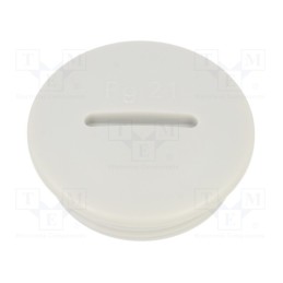 10 pcs x BM GROUP - BM4601 - Stopper, PG21, IP56, polyamide, light grey, Thread: PG, 8mm