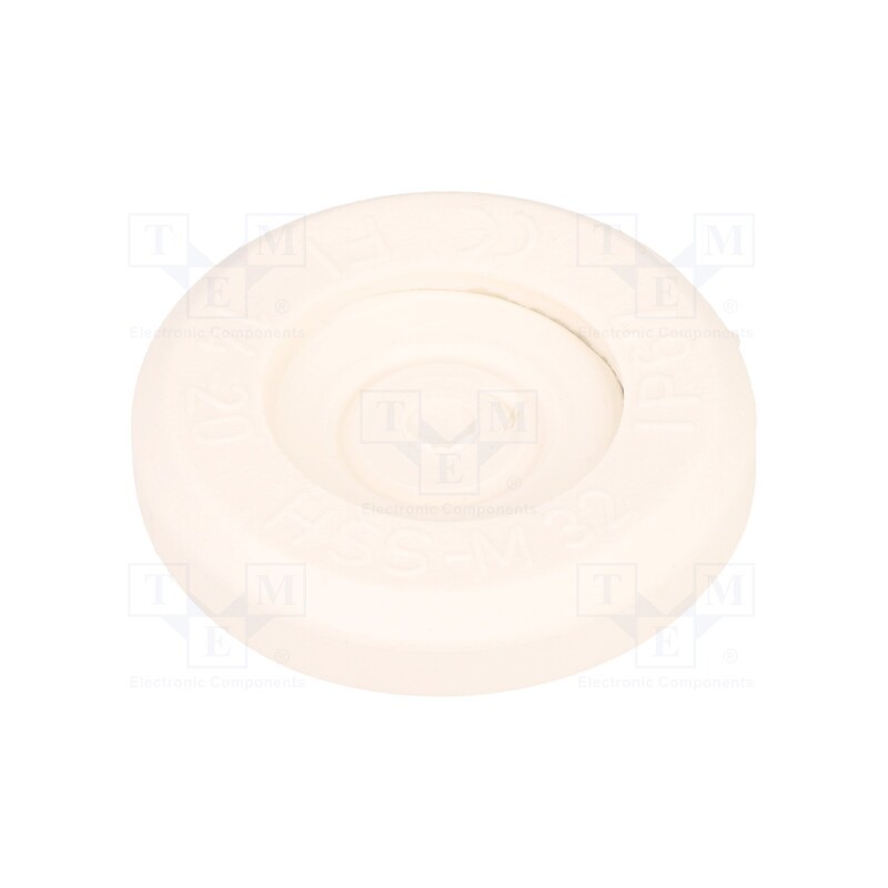 10 pcs x HT HI TECH POLYMERS - HSS-M32-TPE-V0 - Grommet, Ømount.hole: 32mm, elastomer thermoplastic TPE, grey