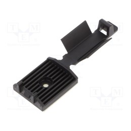 10 pcs x HELLERMANNTYTON - 151-15250 - Self-adhesive cable holder, polyamide, black