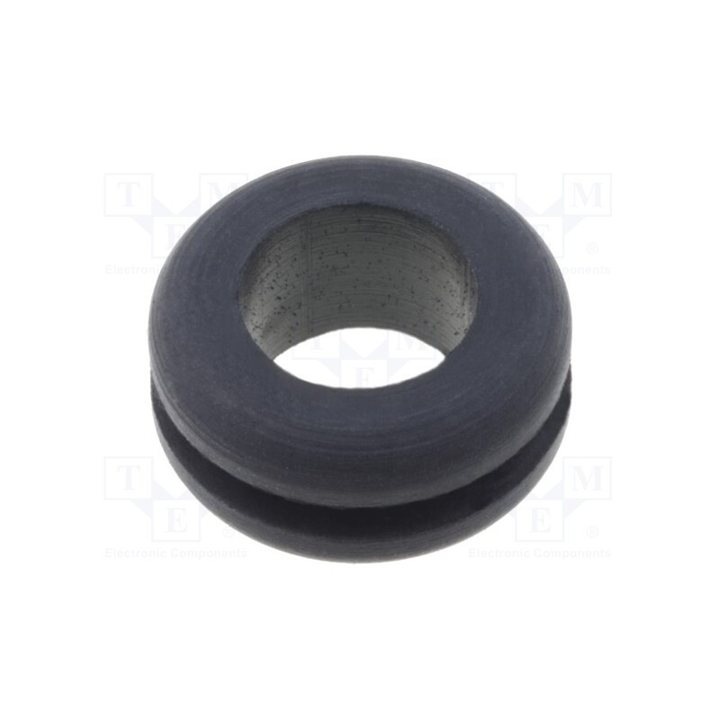 10 pcs x LAPP - 61713580 - Grommet, Ømount.hole: 11mm, Øhole: 9mm, caoutchouc, black, -30÷90°C
