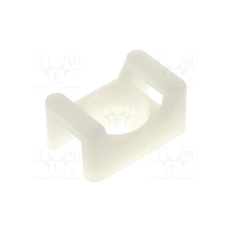 10 pcs x FIX&FASTEN - FIX-TM-2S6 - Holder, screw, polyamide, natural, Tie width: 5.6mm, Ht: 7.2mm