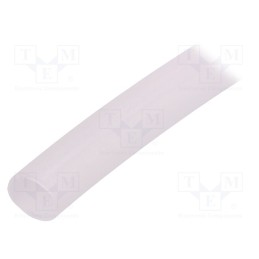 10 m x FAVIER - GES-8X9-TR-10 - Insulating tube, silicone, transparent, -50÷200°C, Øint: 8mm