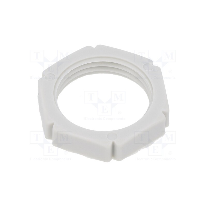 10 pcs x BM GROUP - BM3698 - Nut, PG11, polyamide, light grey, -20÷90°C