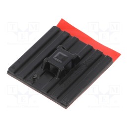 10 pcs x HELLERMANNTYTON - 151-01527 - Holder, self-adhesive, polyamide, UL94V-2, black, Tie width: 5.4mm