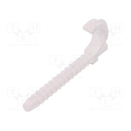 10 pcs x PAWBOL - H.7332 -AS - Holder, ØBundle : 14÷25mm, white, Ømount.hole: 10mm, Sockets: 1