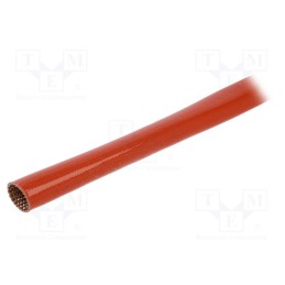 10 m x FAVIER - SCS4KV 10.0 RB 10 - Insulating tube, fiberglass, brick red, -60÷250°C, Øint: 10mm