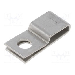 10 pcs x HELLERMANNTYTON - 151-00838 - Screw mounted clamp, acid resistant steel AISI 316