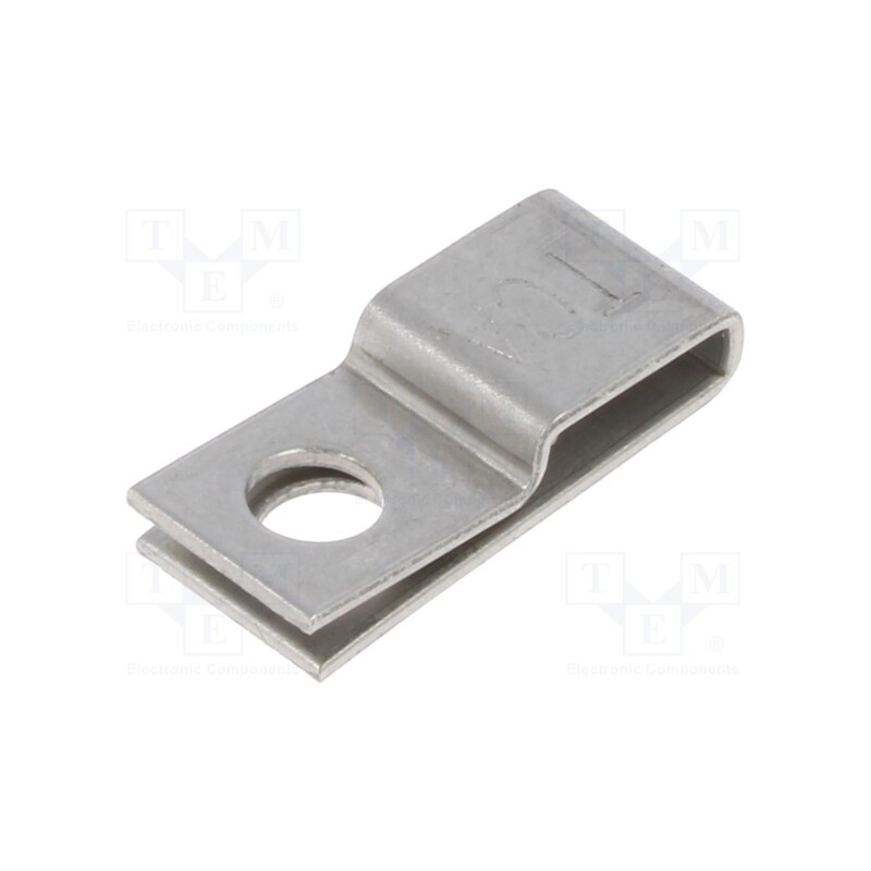 10 pcs x HELLERMANNTYTON - 151-00838 - Screw mounted clamp, acid resistant steel AISI 316