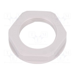 10 pcs x LAPP - 53119023 - Nut, M20, polyamide, UL94V-2, 27mm, light grey, -20÷100°C