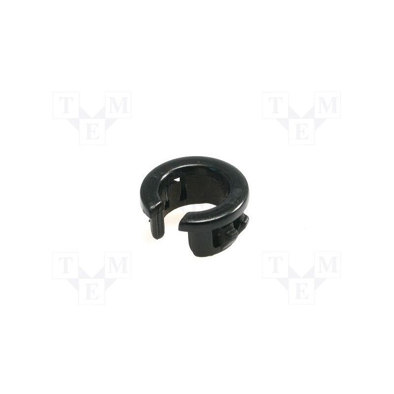 10 pcs x FIX&FASTEN - NB-09 - Grommet, polyamide, black, max.1.6mm