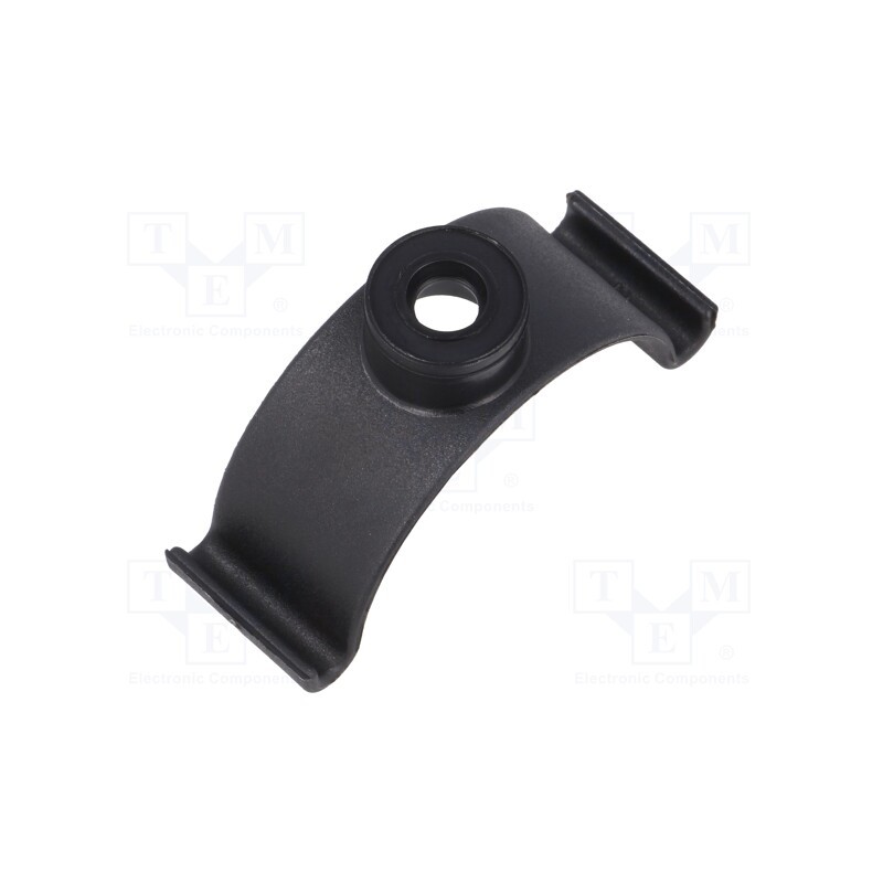 10 pcs x HELLERMANNTYTON - 201-10030 - Clip base, polyamide, black, Ømount.hole: 4.8mm, W: 12.7mm, L: 48mm