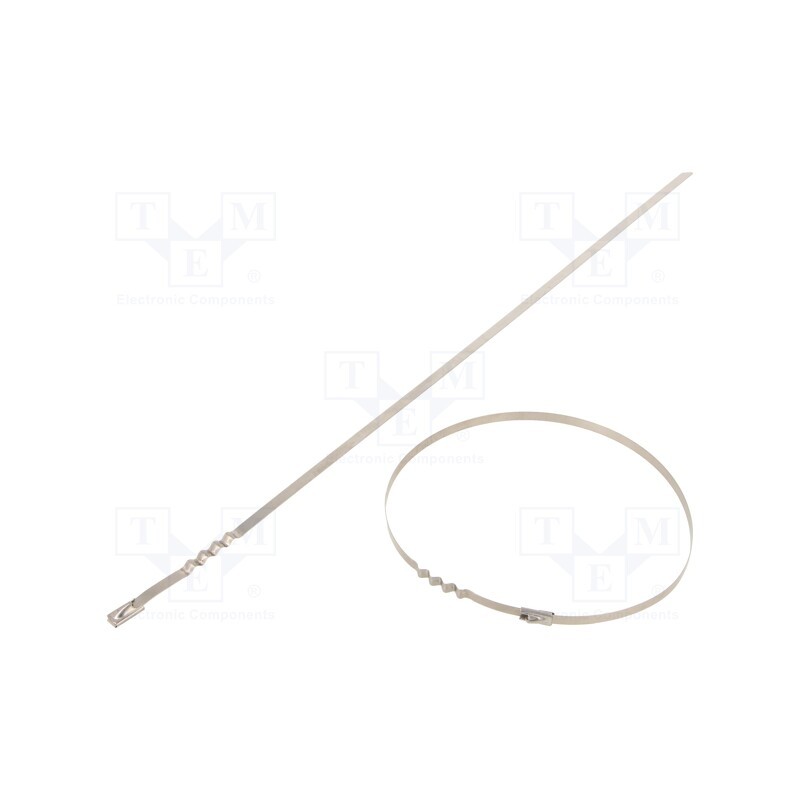 10 pcs x RAYCHEM RPG - BUZ46-360 - Cable tie, L: 360mm, W: 4.6mm, acid resistant steel AISI 316, 445N