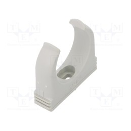 10 pcs x OBO BETTERMANN - 2955 M40 - Bracket, polypropylene, light grey, W: 57.3mm, H: 51mm, Thk: 16mm