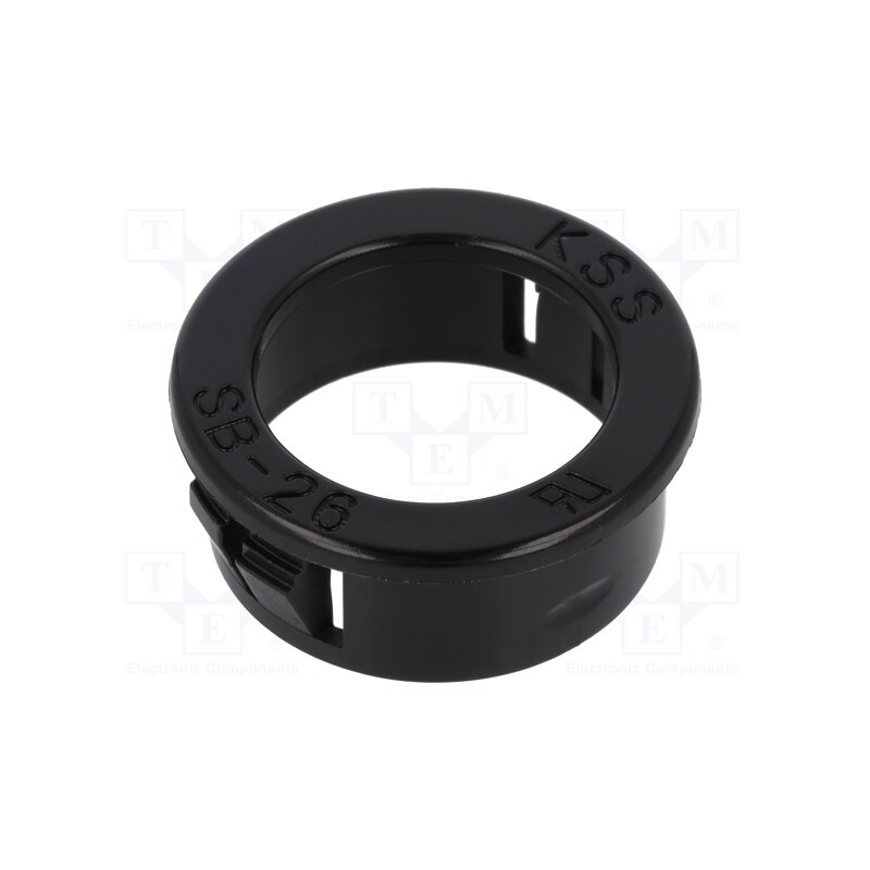 10 pcs x KSS WIRING - SB-26 - Grommet, Ømount.hole: 25.8mm, Øhole: 19.1mm, black