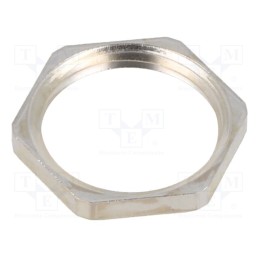 10 pcs x TE Connectivity - EM-LN-PG135-MET-A - Nut, PG13,5, brass, 23mm, Plating: nickel, Entrelec