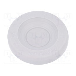 10 pcs x HT HI TECH POLYMERS - HSS-M40-TPE - Grommet, Ømount.hole: 40mm, elastomer thermoplastic TPE, grey
