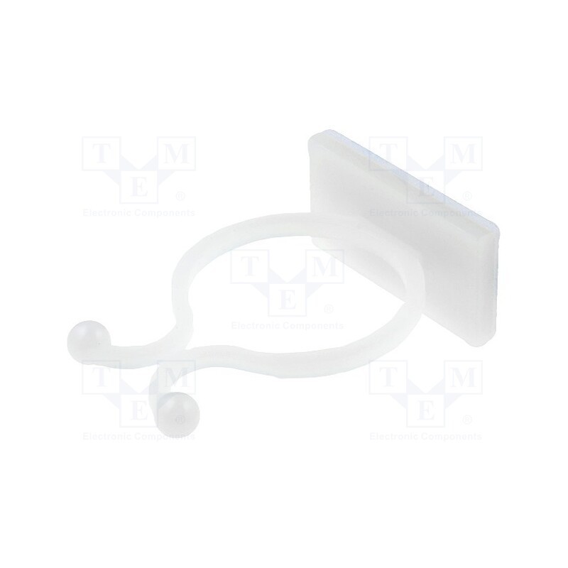 10 pcs x FIX&FASTEN - FIX-KL-22 - Cable clips, ØBundle : 23mm, polyamide, natural, UL94V-2, H: 41mm