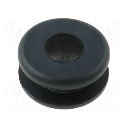 10 pcs x FIX&FASTEN - FIX-GR-18 - Grommet, Ømount.hole: 8.4mm, Øhole: 5.5mm, rubber, black
