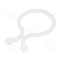 10 pcs x KSS WIRING - TT-24 - Cable clips, 21.3mm, polyamide, natural, UL94V-2