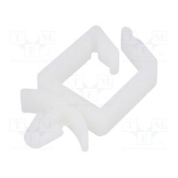 10 pcs x KSS WIRING - KWS-1 - Snap handle, polyamide, natural, UL94V-2, Mounting hole: Ø4.8mm