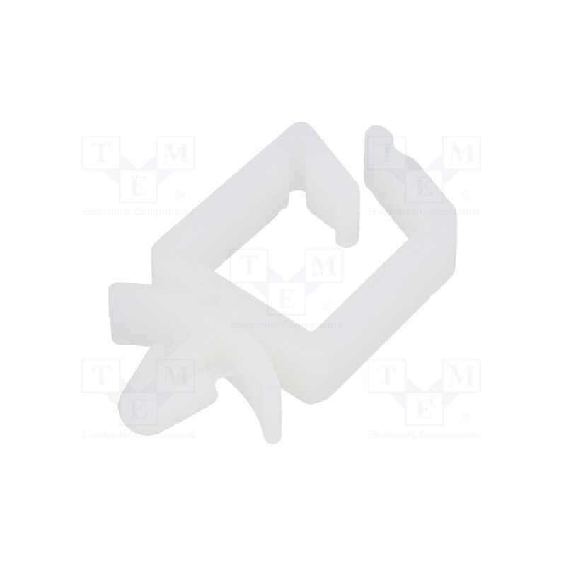 10 pcs x KSS WIRING - KWS-1 - Snap handle, polyamide, natural, UL94V-2, Mounting hole: Ø4.8mm