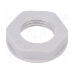 10 pcs x LAPP - 53019001 - Nut, PG7, polyamide, UL94V-2, 19mm, light grey, -20÷100°C