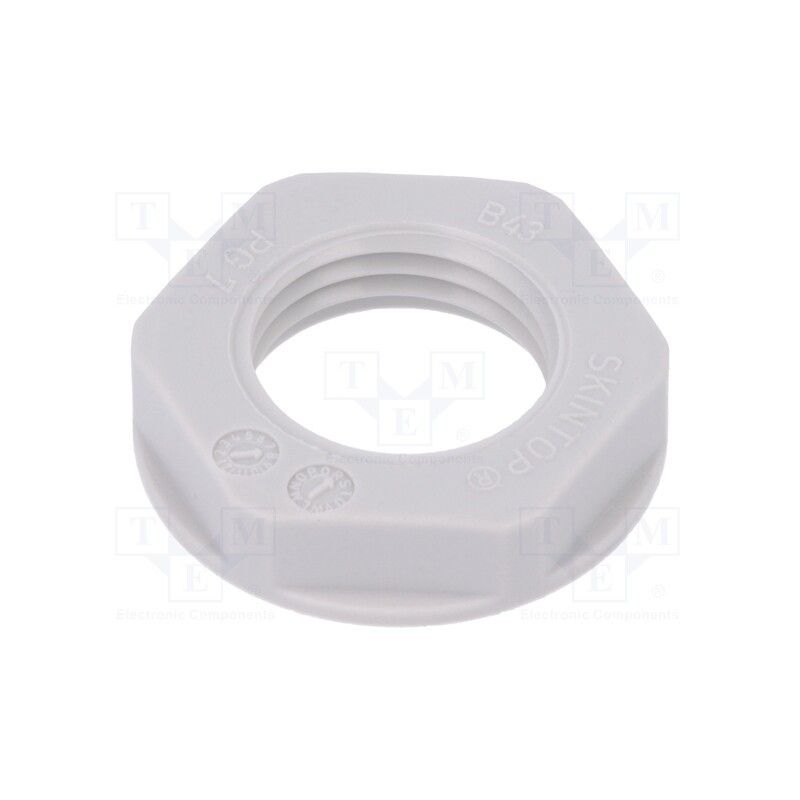 10 pcs x LAPP - 53019001 - Nut, PG7, polyamide, UL94V-2, 19mm, light grey, -20÷100°C