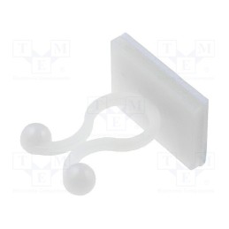 10 pcs x FIX&FASTEN - FIX-KL-7 - Cable clips, ØBundle : 7.2mm, polyamide, natural, UL94V-2