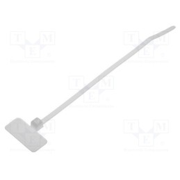 10 pcs x HELLERMANNTYTON - 111-81919 - Cable tie, with label, L: 110mm, W: 2.5mm, polyamide, 80N, natural