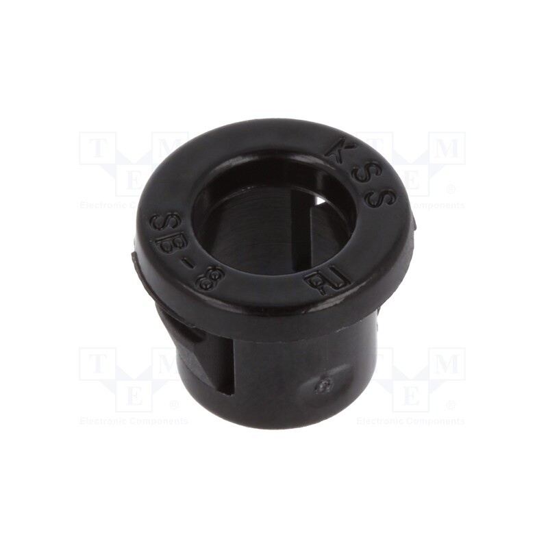 10 pcs x KSS WIRING - SB-8 - Grommet, Ømount.hole: 7.9mm, Øhole: 5.8mm, black