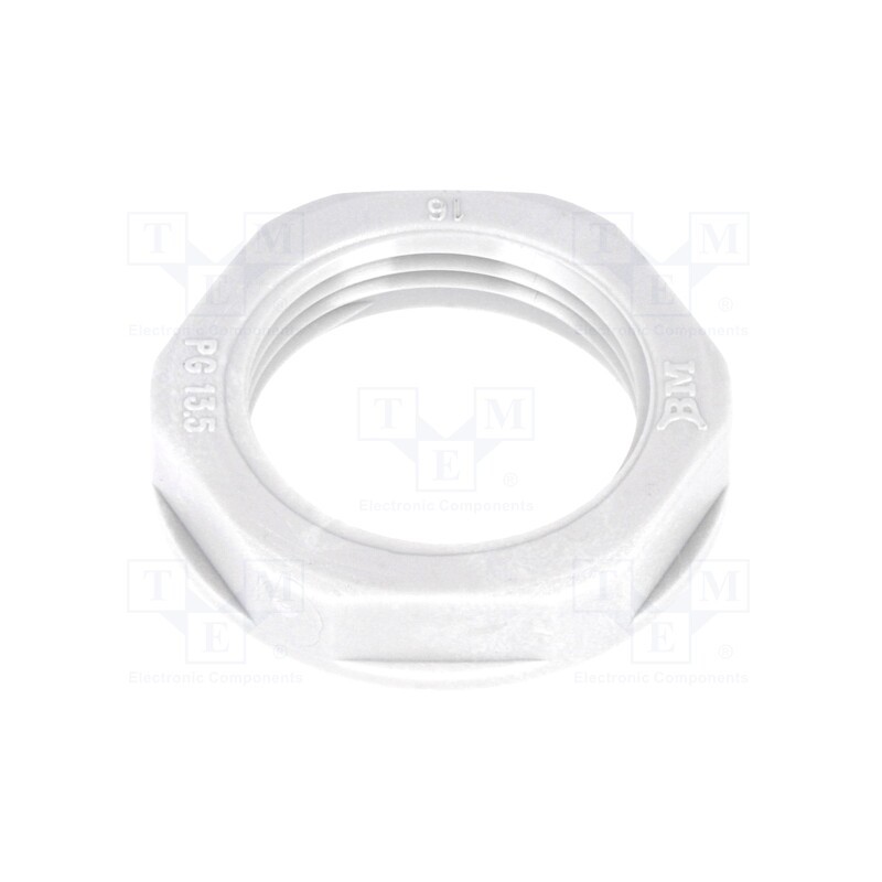 10 pcs x BM GROUP - 4813 - Nut, PG13,5, polyamide, 27mm, grey