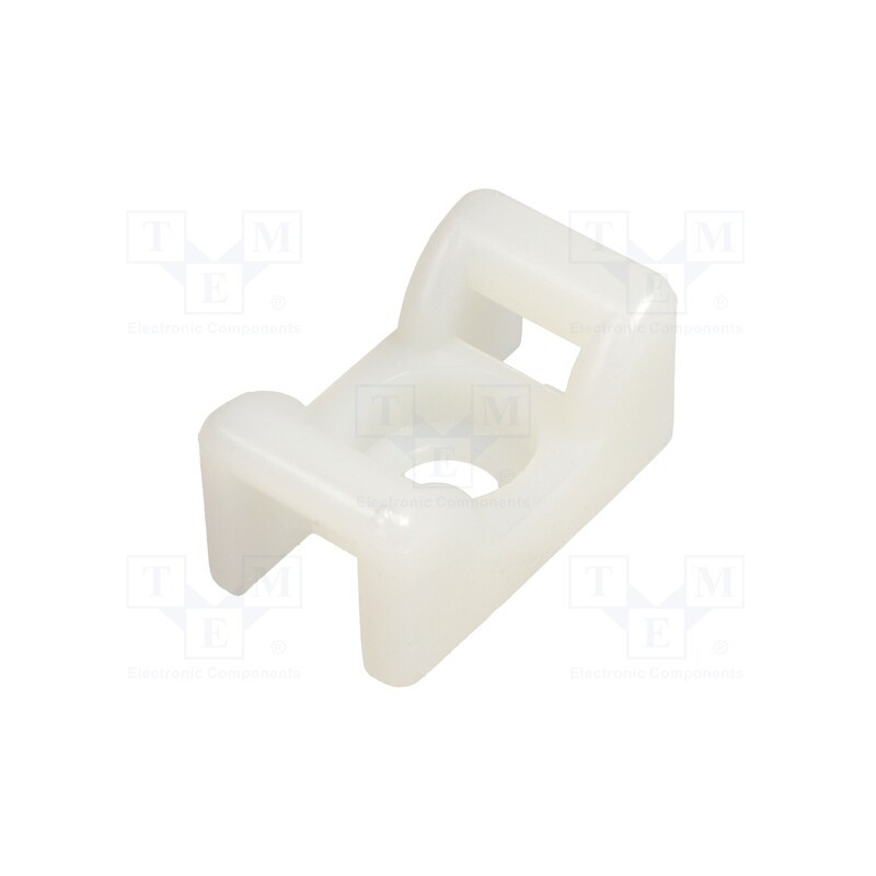 10 pcs x HELLERMANNTYTON - 151-24819 - Holder, screw, polyamide,polyamide 6.6, natural, cable ties