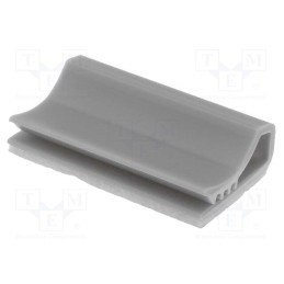 10 pcs x KSS WIRING - SFC25 - Self-adhesive cable holder, PVC, grey, Cable P-clips