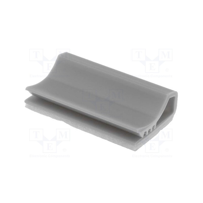 10 pcs x KSS WIRING - SFC25 - Self-adhesive cable holder, PVC, grey, Cable P-clips