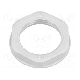 10 pcs x BM GROUP - 4811 - Nut, PG11, polyamide, 24mm, grey