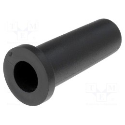 10 pcs x ESSENTRA - 12464 - Strain relief, Ømount.hole: 14.3mm, Øhole: 10.3mm, PVC, black